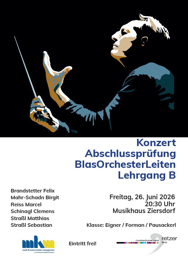 Dirigierabschlussprüfungen B Musikschulverband Retzer Land